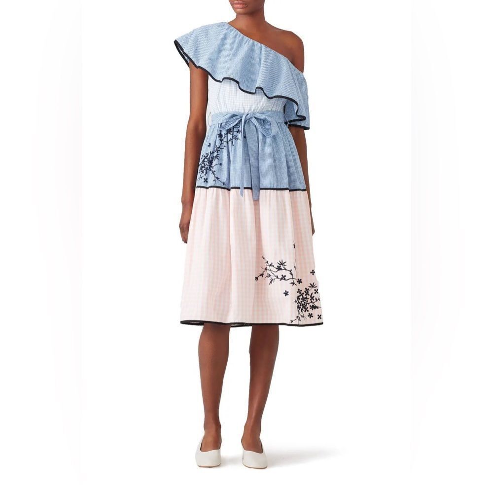 Hemant & Nandita Dress Melantha Floral Gingham